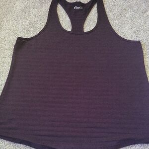 ZYIA Purple Sleeveless Tank Top with Racerback